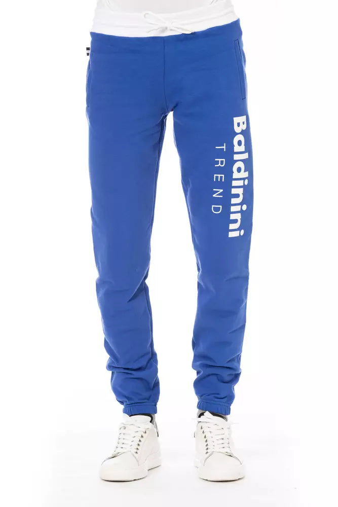 Baldinini Trend Blue Cotton Men Sport Pant -   -  Baldinini Trend.