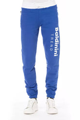 Baldinini Trend Blue Cotton Men Sport Pant -   -  Baldinini Trend.