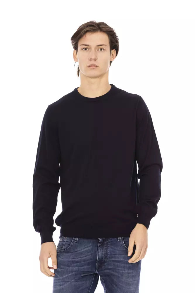 Baldinini Trend Blue Fabric Men Sweater -   -  Baldinini Trend.