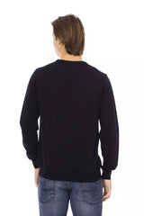 Baldinini Trend Blue Fabric Men Sweater -   -  Baldinini Trend.