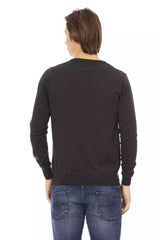 Baldinini Trend Gray Fabric Men Sweater -   -  Baldinini Trend.