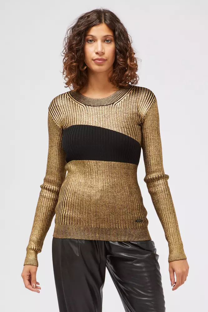 Custo Barcelona Gold Wool Women Sweater -   -  Custo Barcelona.