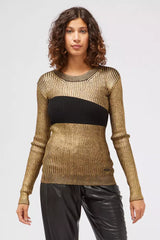 Custo Barcelona Gold Wool Women Sweater -   -  Custo Barcelona.