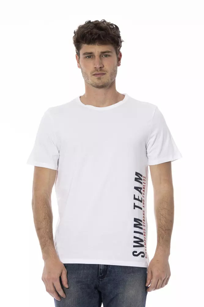 Bikkembergs White Cotton Men T-Shirt -   -  Bikkembergs.
