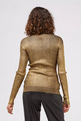 Custo Barcelona Gold Wool Women Sweater -   -  Custo Barcelona.