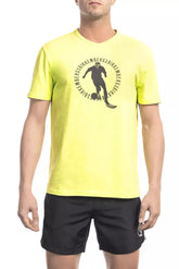 Bikkembergs Yellow Cotton Men T-Shirt -   -  Bikkembergs.