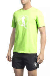 Bikkembergs Green Cotton Men T-Shirt -   -  Bikkembergs.