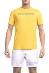Bikkembergs Yellow Cotton Men T-Shirt -   -  Bikkembergs.