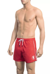 Bikkembergs Red Polyester Men Swim Short -   -  Bikkembergs.