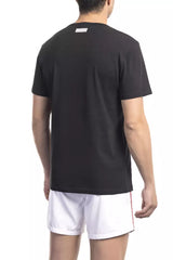 Bikkembergs Black Cotton Men T-Shirt - - Bikkembergs.