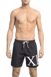 Bikkembergs Black Polyester Men Swim Short -   -  Bikkembergs.