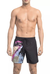 Bikkembergs Black Polyester Men's Swim Short -   -  Bikkembergs.