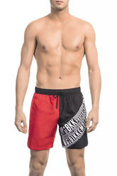 Bikkembergs Red Polyester Men Swim Short -   -  Bikkembergs.