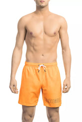 Bikkembergs Orange Polyester Men's Swim Short -   -  Bikkembergs.