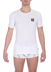 Bikkembergs White Cotton Men's T-Shirt -   -  Bikkembergs.