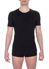 Bikkembergs Black Cotton Men T-Shirt -   -  Bikkembergs.