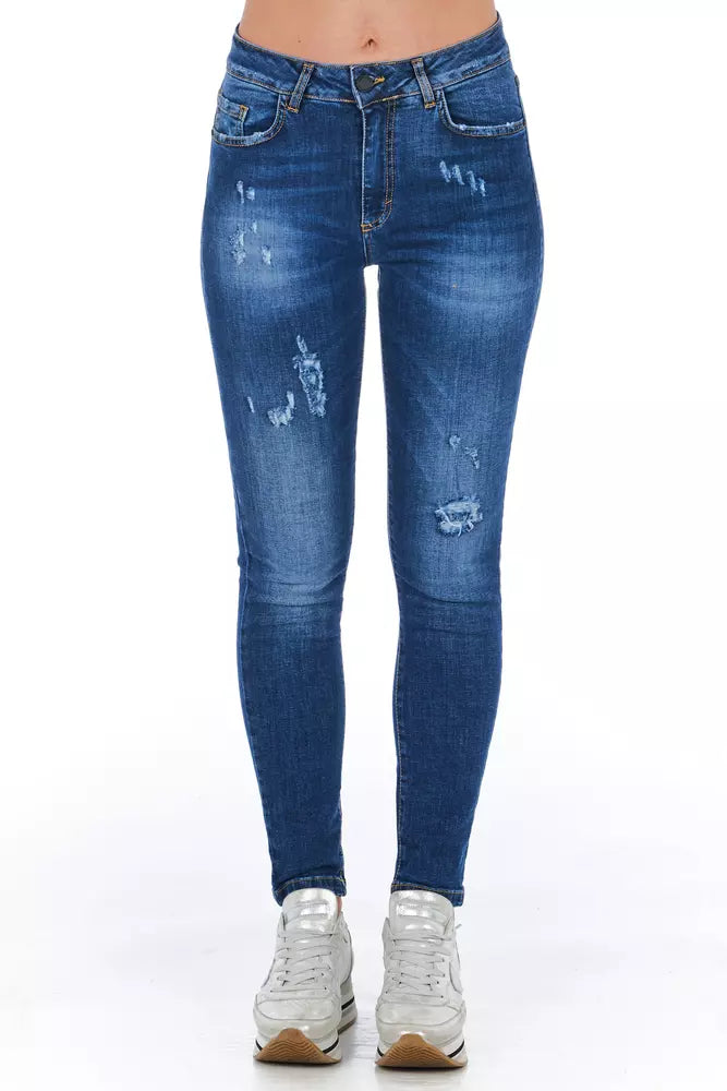 Frankie Morello Blue Denim Women Jeans -   -  Frankie Morello.