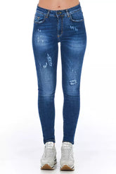 Frankie Morello Blue Denim Women Jeans -   -  Frankie Morello.