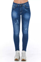 Frankie Morello Blue Denim Women Jeans -   -  Frankie Morello.