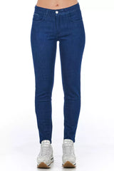Frankie Morello Blue Cotton Women's Skinny Jean -   -  Frankie Morello.
