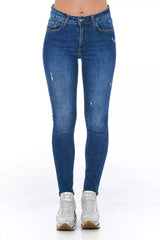 Frankie Morello Blue Other Fibres Women Jeans -   -  Frankie Morello.