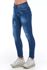 Frankie Morello Blue Denim Women Jeans -   -  Frankie Morello.