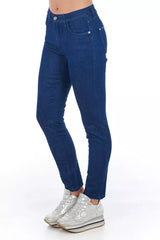 Frankie Morello Blue Cotton Women's Skinny Jean -   -  Frankie Morello.