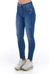 Frankie Morello Blue Other Fibres Women Jeans -   -  Frankie Morello.
