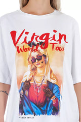 Frankie Morello White Cotton Women T-Shirt -   -  Frankie Morello.