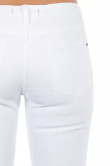 Frankie Morello White Cotton Women Jeans -   -  Frankie Morello.
