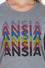 Frankie Morello Gray Cotton Women T-Shirt -   -  Frankie Morello.