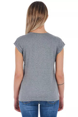 Frankie Morello Gray Cotton Women T-Shirt -   -  Frankie Morello.