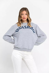 Trussardi Gray Cotton Women Sweatshirt -   -  Trussardi.