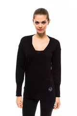 Montana Blu Black Wool Women Sweater - - Montana Blu.