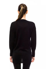 Montana Blu Black Wool Women Sweater - - Montana Blu.