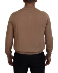 Dolce & Gabbana Beige Cashmere Crown Logo Pullover Sweater -   -  Dolce & Gabbana.