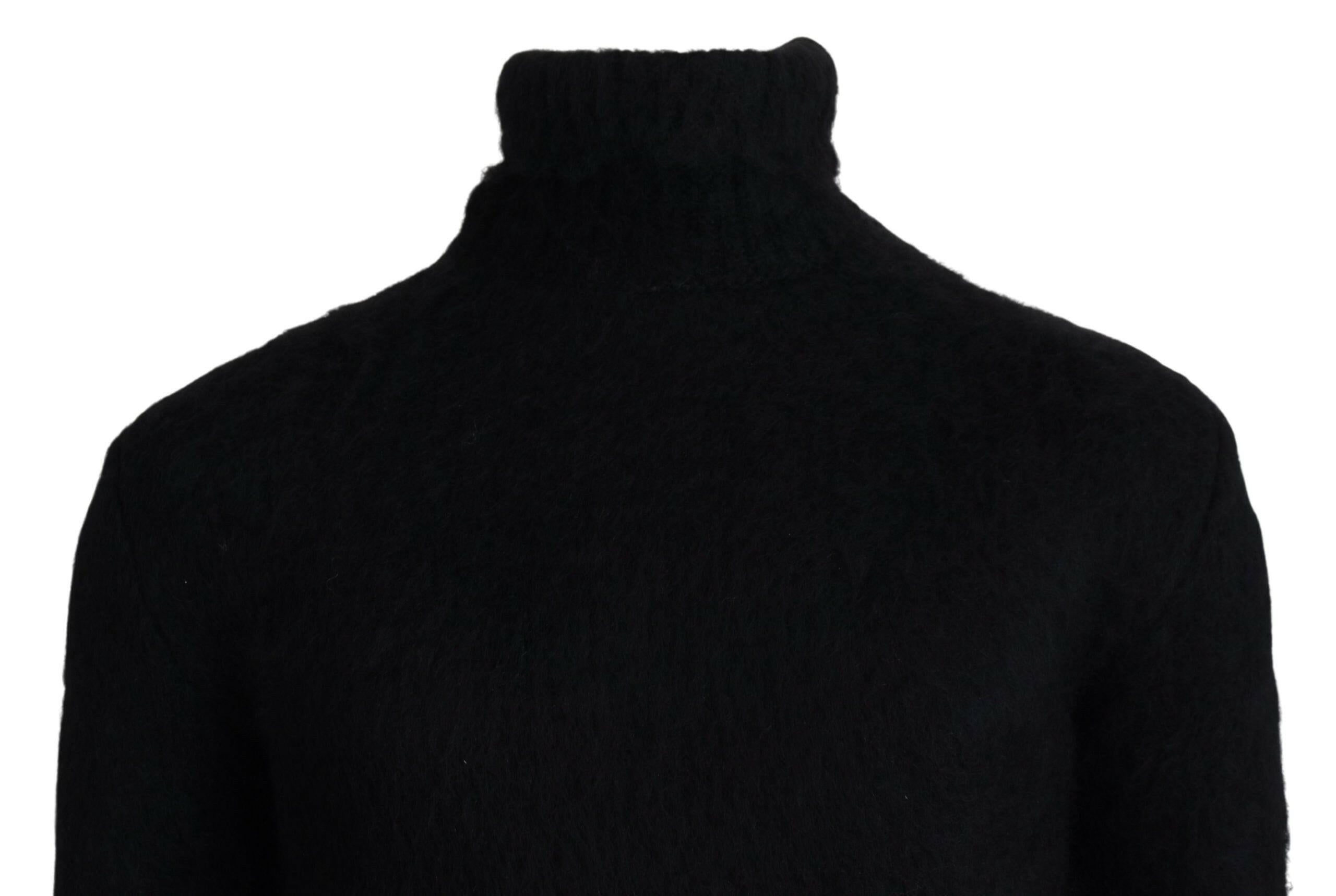 Dolce & Gabbana Black Gold Turtleneck Mohair Pullover Mens Sweater -   -  Dolce & Gabbana. Dolce & Gabbana Black Gold Turtleneck Mohair Pullover Mens Sweater -   -  Dolce & Gabbana.
