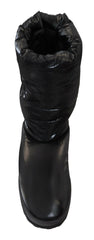 Dolce & Gabbana Black Boots Padded Mid Calf Winter Shoes -   -  Dolce & Gabbana.