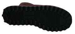 Dolce & Gabbana Bordeaux Nylon Boots Padded Mid Shoes -   -  Dolce & Gabbana.