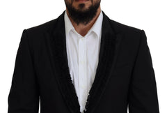 Dolce & Gabbana Black MARTINI Slim Fit Jacket Blazer -   -  Dolce & Gabbana.