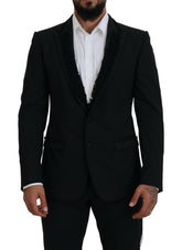Dolce & Gabbana Black MARTINI Slim Fit Jacket Blazer -   -  Dolce & Gabbana.
