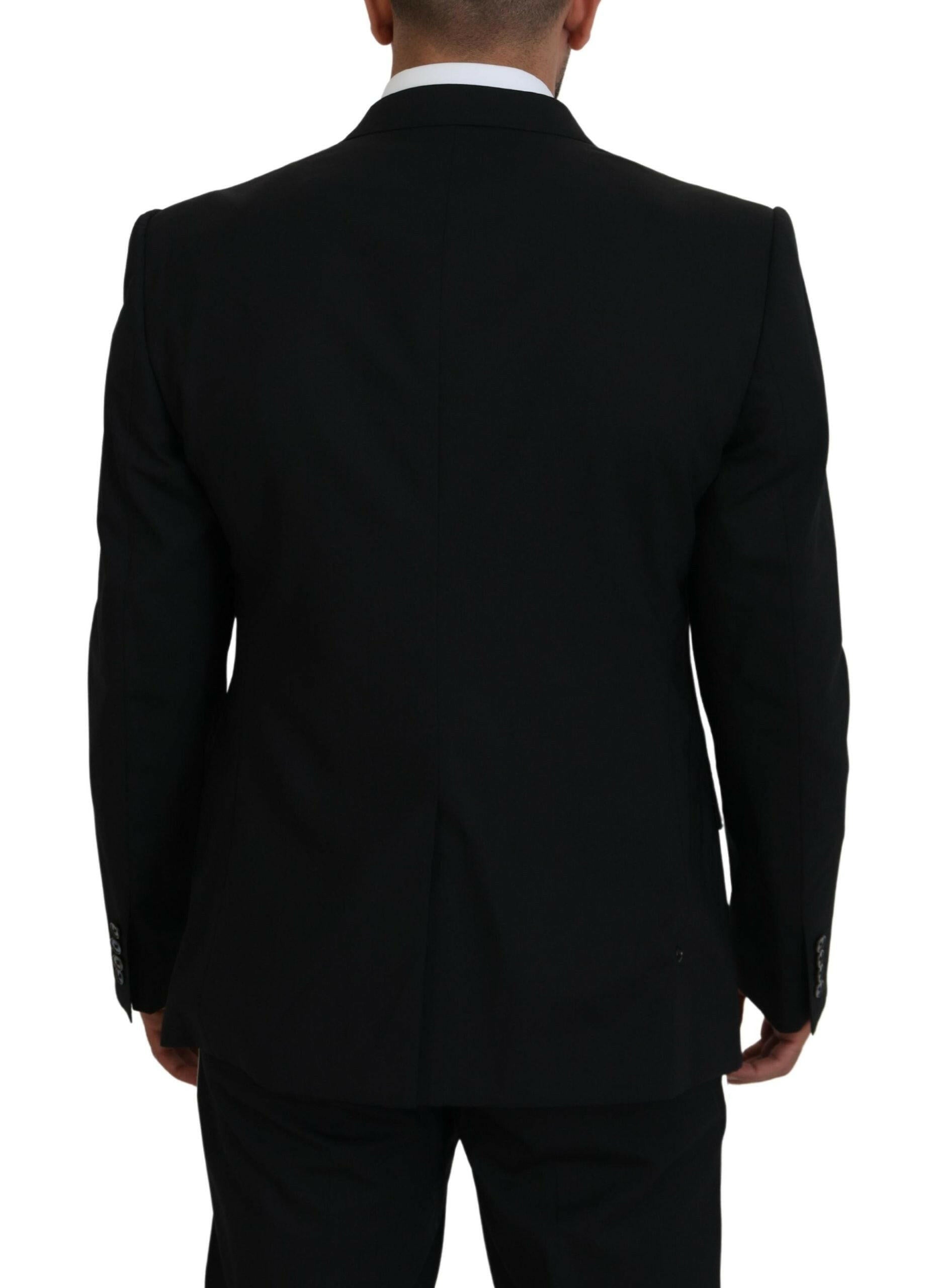 Dolce & Gabbana Black Wool Stretch Slim Fit Jacket Blazer -   -  Dolce & Gabbana. Dolce & Gabbana Black Wool Stretch Slim Fit Jacket Blazer -   -  Dolce & Gabbana.