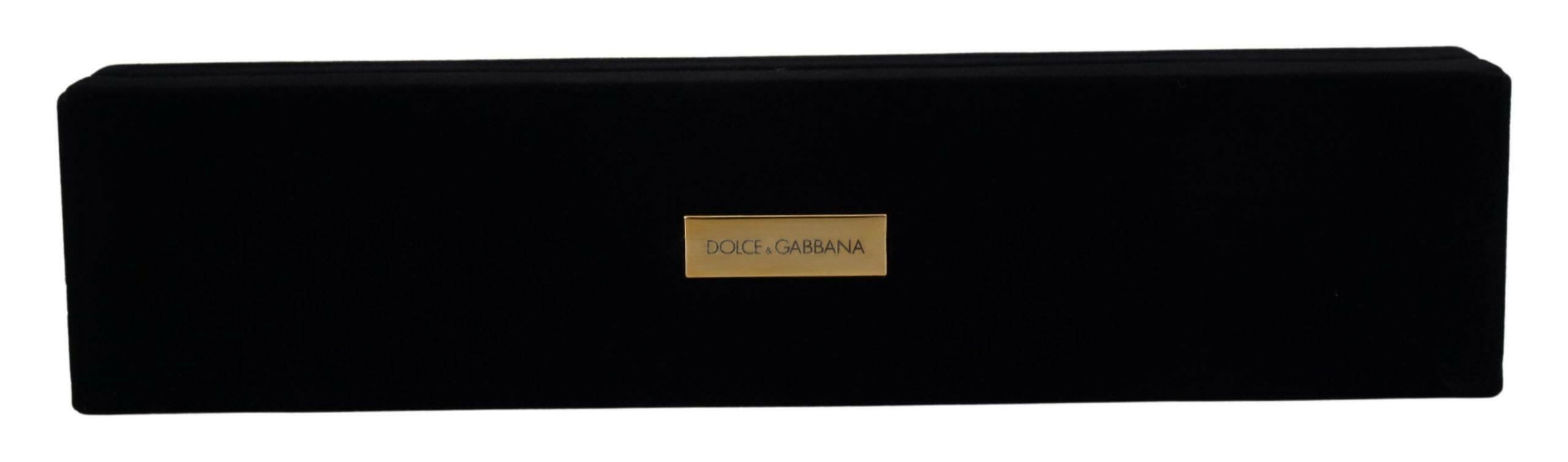 Dolce & Gabbana Black Velvet Logo Plaque Storage Bracelet Jewelry Box -   -  Dolce & Gabbana.