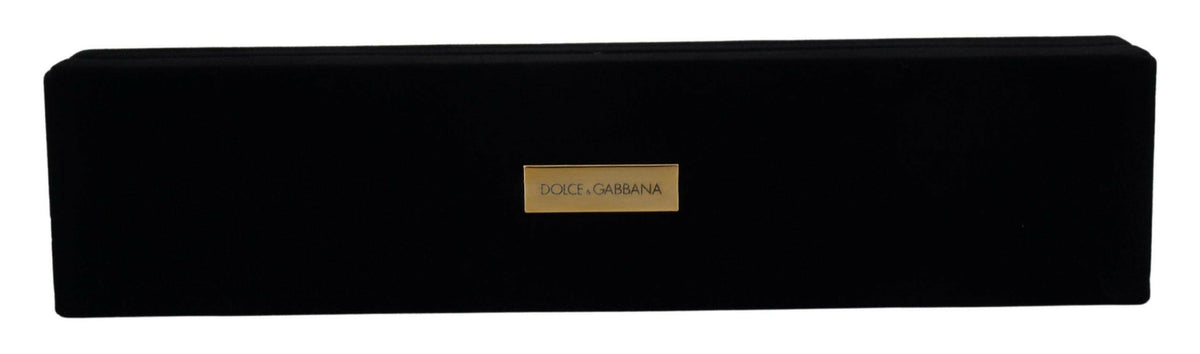Dolce & Gabbana Black Velvet Logo Plaque Storage Bracelet Jewelry Box -   -  Dolce & Gabbana.