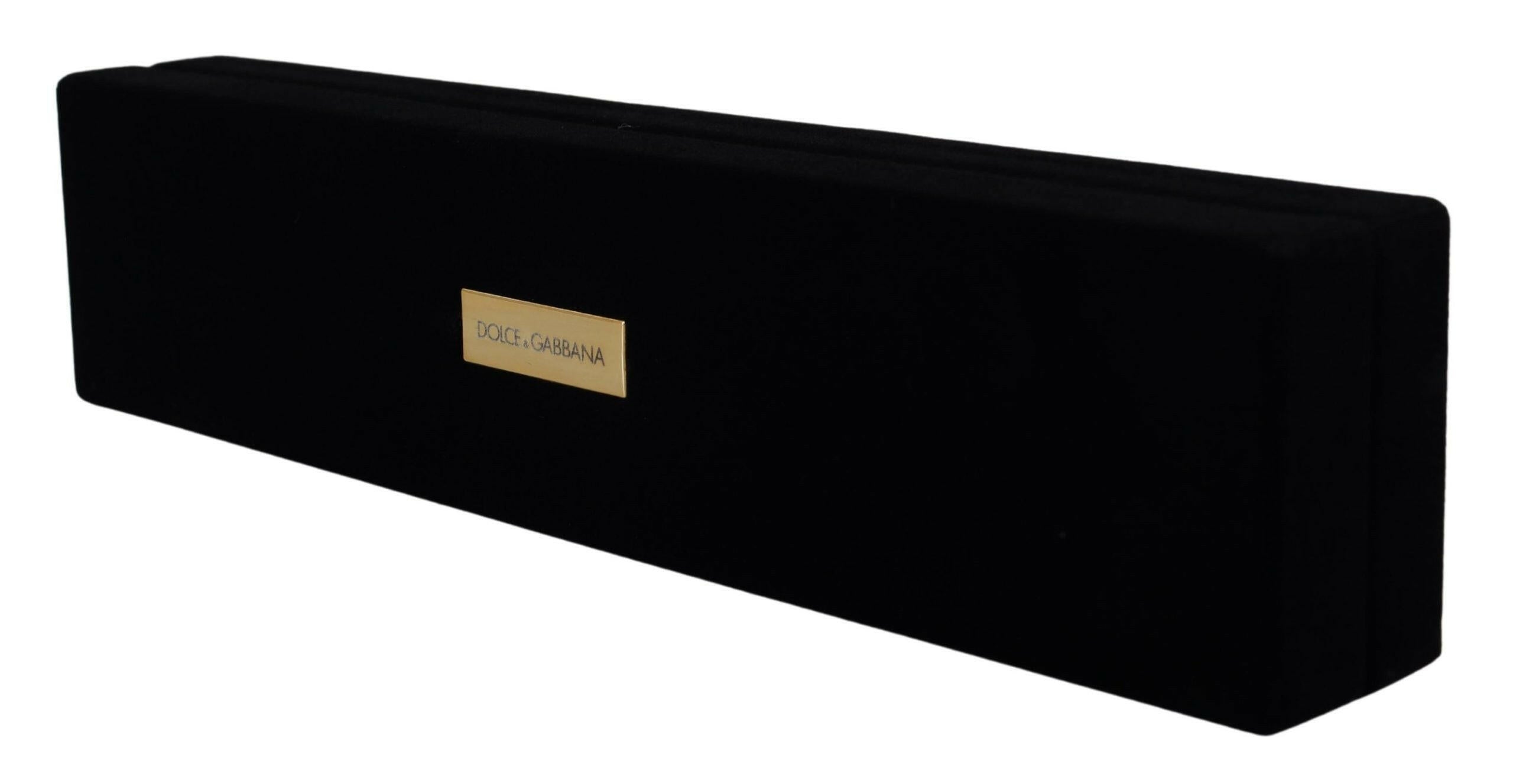 Dolce & Gabbana Black Velvet Logo Plaque Storage Bracelet Jewelry Box -   -  Dolce & Gabbana. Dolce & Gabbana Black Velvet Logo Plaque Storage Bracelet Jewelry Box -   -  Dolce & Gabbana.