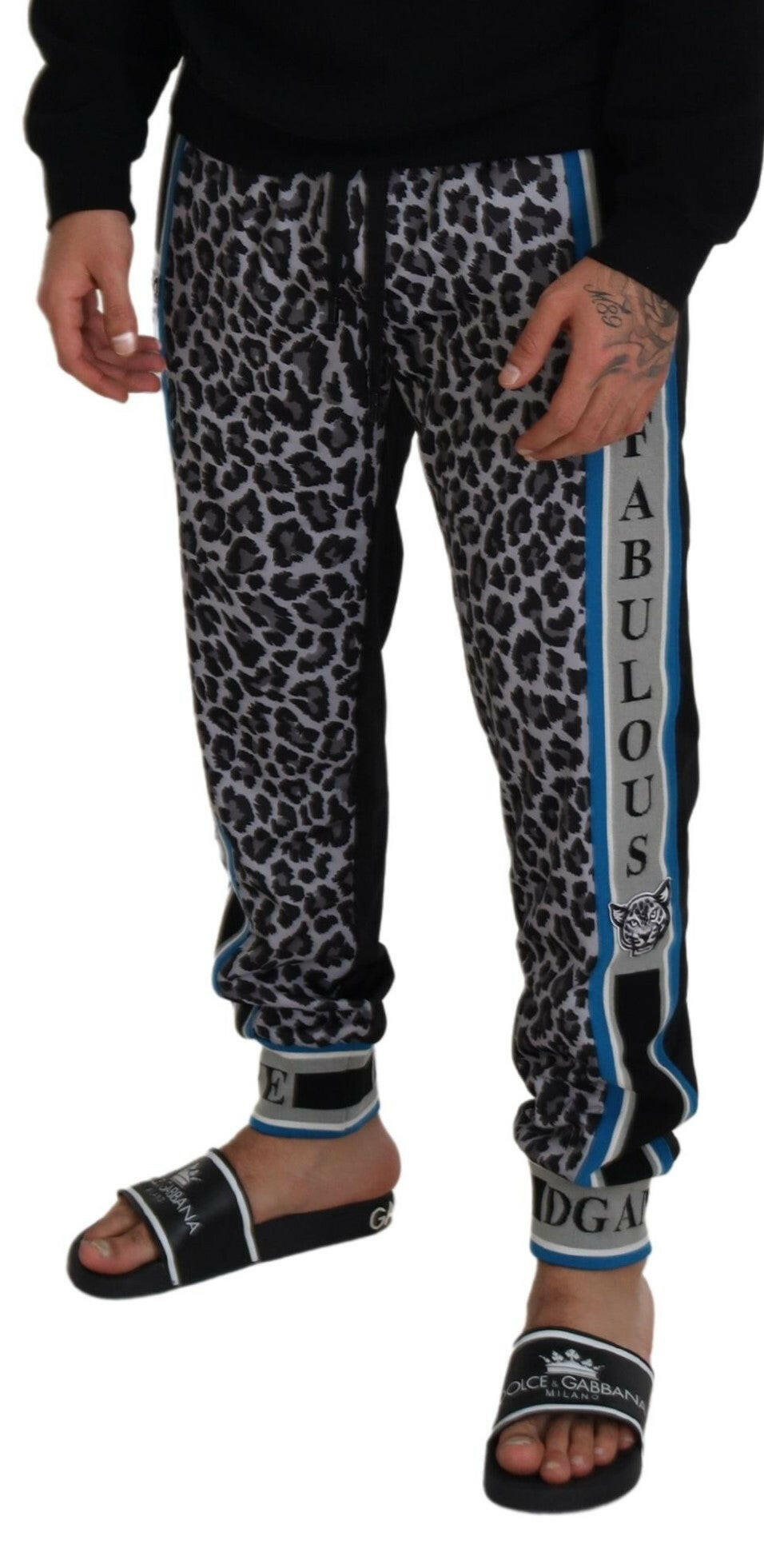 Dolce & Gabbana Multicolor DG King Leopard Print Jogger Pants -   -  Dolce & Gabbana. Dolce & Gabbana Multicolor DG King Leopard Print Jogger Pants -   -  Dolce & Gabbana.