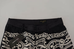 Dolce & Gabbana Black Silk Bandana Print Pants -   -  Dolce & Gabbana.