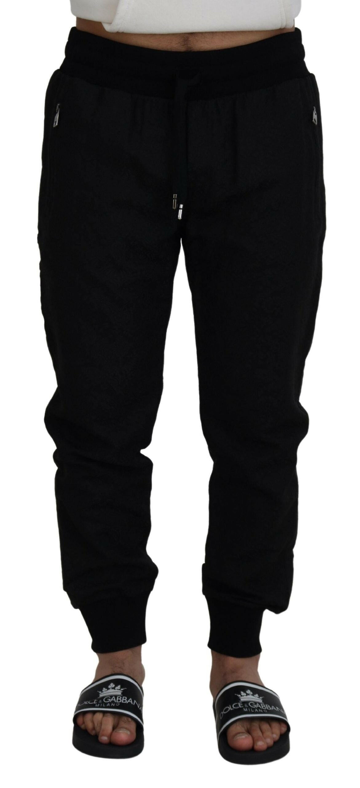 Dolce & Gabbana Black Men Casual Jogger Pants -   -  Dolce & Gabbana.
