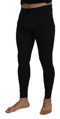 Dolce & Gabbana Black Nylon Slim Fit Stretch Pants -   -  Dolce & Gabbana.