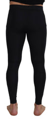 Dolce & Gabbana Black Nylon Slim Fit Stretch Pants -   -  Dolce & Gabbana.